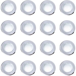 Recessed Downlight IP65 Diecast Ceiling Spotlight in Chrome - 16 Pack - Litecraft