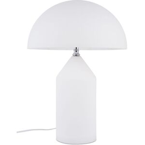 PRIVATEFLOOR Table Lamp - Design Living Room Lamp - Locly White Glass - White