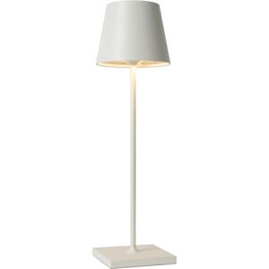 Justin - Table Lamp Outdoor - Ø11cm - led Dim. - 1x2,2W 3000K - IP54 - 3 StepDim - White - Lucide