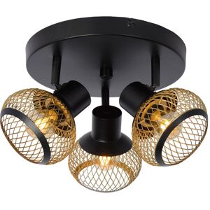 Lucas - Ceiling Spotlight - 3xE14 - Matt Gold, Brass - Lucide