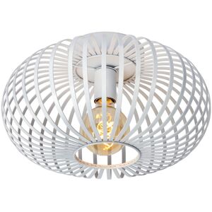 Manuela - Flush Ceiling Light - Ø39.5cm- 1xE27 - White - Lucide