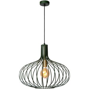 Manuela - Pendant Light - Ø50cm - 1xE27 - Green - Lucide