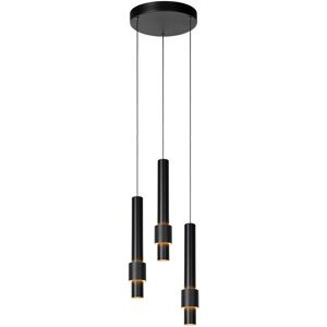 Margary Modern Pendant light - Ø28cm - led Dim. - 3x4W 2700K - Black - Lucide