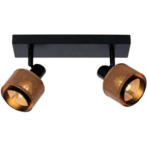 Rafa - Twin Ceiling Spotlight - 2xE14 - Black - Lucide