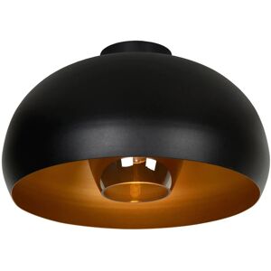 Sharan - Flush Ceiling Light - Ø38cm - 1xE27 - Black - Lucide