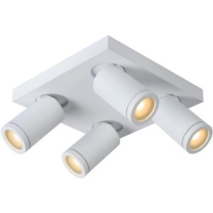 Taylor - Ceiling Spotlight Bathroom - led Dim to warm - GU10 - 4x5W 2200K/3000K - IP44 - White - Lucide