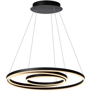 Triniti - Pendant Light - Ø80cm - led Dim. - 3000K - Black - Lucide