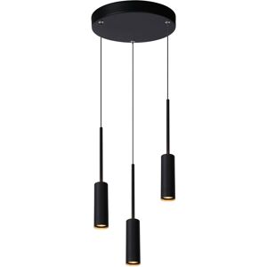 Tubule - Cluster Pendant Light - Ø26cm - led - 3x7W 2700K - Black - Lucide