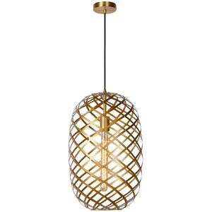 Wolfram - Pendant Light - Ø32cm - 1xE27 - Matt Gold, Brass - Lucide