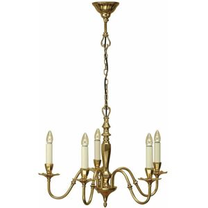 LOOPS Luxury Hanging Ceiling Pendant Light Traditional 5 Lamp Solid Brass Chandelier