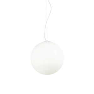 Mapa Bianco - 1 Light Large Globe Ceiling Pendant White, E27 - Ideal Lux