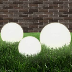 BERKFIELD HOME Mayfair 6 Piece led Bowl Lamp Set Spherical 20/30/40 cm pmma