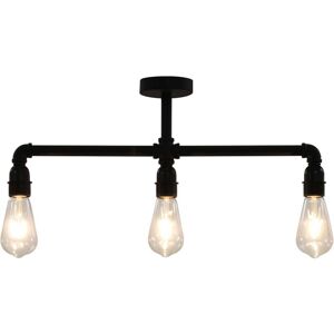 Berkfield Home - Mayfair Ceiling Lamp Black 3 x E27 Bulbs