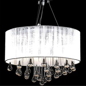 Berkfield Home - Mayfair Chandelier with 85 Crystals White