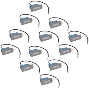 BERKFIELD HOME Mayfair led Recessed Stair Lights 12 pcs 44x111x56 mm