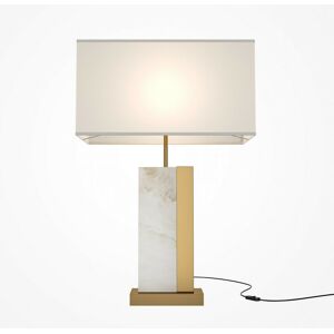 Maytoni Maytoni Bianco Modern Table Lamp with Shade Brass E27