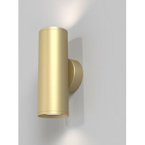 Focus s 2 Light Outdoor Up Down Wall Lamp Matt Gold GU10 - Maytoni