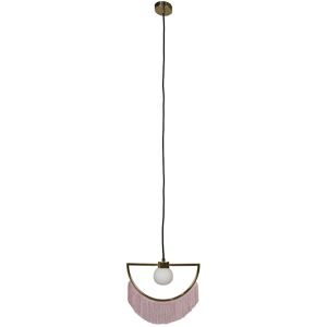 VALUELIGHTS Metal Ceiling Light with Tassels - Pink