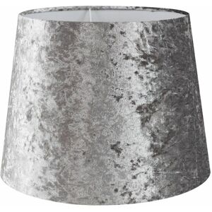 VALUELIGHTS Aspen Tapered Table or Floor Lamp Shade - Silver Velvet - 35cm