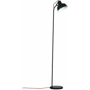 Valuelights - Stylish Spotlight Floor Lamp Red Wire Black Head - Globe led Bulb