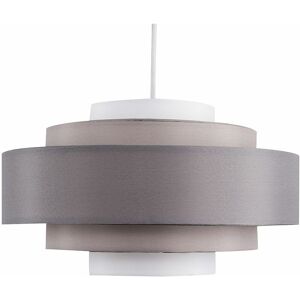 VALUELIGHTS Easy Fit 5 Tier Ceiling Light Shade - Grey - Including led Bulb