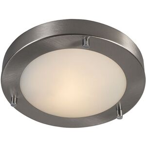 QAZQA Modern ceiling lamp steel IP44 - Yuma 18 - Steel