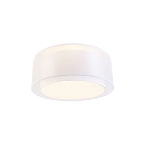 QAZQA Modern ceiling lamp white 50 cm 3-light - Drum Duo - White