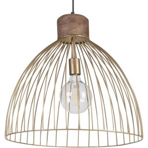 BELIANI Modern Ceiling Light Pendant Lamp Metal Shade Iron Brass Banas - Brass