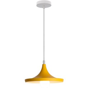 WOTTES Modern Ceiling Pendant Light Yellow Indoor Hanging Lamp Adjustable Chandelier