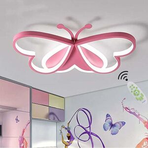 XUIGORT Modern LED Children Lamp Cartoon Butterfly Design Ceiling Light Dimmable Creative Chic Heart Shape Decorative Ceiling Light Fixture Ceiling Light