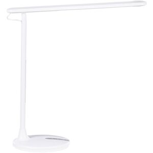 Beliani - Modern led Desk Lamp Metal with Base Touch Switch Double Dimming Office Study White Draco - White