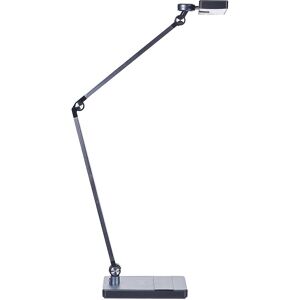 Beliani - Modern led Desk Lamp Metal with Base Touch Switch Wireless Charger Office Study Black Lacerta - Black