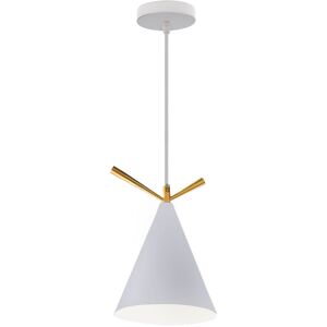 WOTTES Modern Pendant Light Fixture Iron Art Hanging Ceiling Lamp White Metal Chandelier