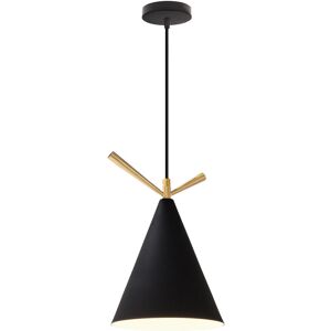 WOTTES Modern Pendant Light Fixture Iron Art Hanging Ceiling Lamp Black Metal Chandelier