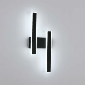 Goeco - Modern led wall lamp cold white wall lamp 6000k for bedroom, living room, corridor, black entrance