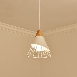 Wottes - Modern Simple Ceiling Pendant Light Adjustable Chandelier White Hanging Lamp Shade