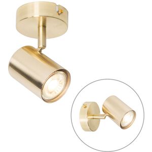 QAZQA Modern spot brass adjustable - Jeana - Brass