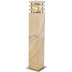 QAZQA Modern standing outdoor lamp beige 70 cm - Grumpy - Beige