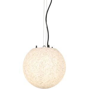 QAZQA Modern outdoor hanging lamp gray 25 cm IP65 - Nura - Grey