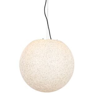 QAZQA Modern outdoor hanging lamp gray 45 cm IP65 - Nura - Grey