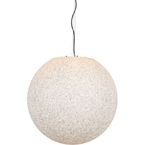 QAZQA Modern outdoor hanging lamp gray 56 cm IP65 - Nura - Grey