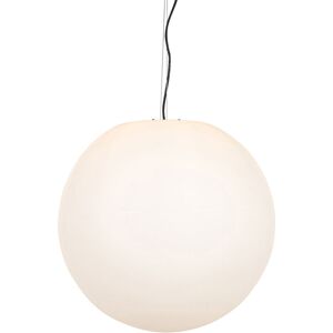 QAZQA Modern outdoor hanging lamp white 56 cm IP65 - Nura - White