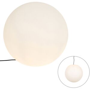 QAZQA Modern outdoor lamp white 56 cm IP65 - Nura - White