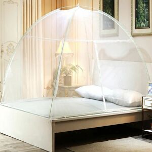 Mosquito net bed & garden dome pop up zipped closure 150 x 200 cm Denuotop