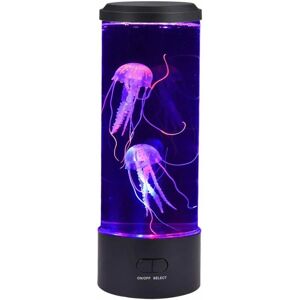 HÉLOISE Multicolor Jellyfish led Lava Lamp, usb Charging Night Light, Round Desktop Mood Lamp, Decoration Toys for Men and Women, Home Office Decor, Office