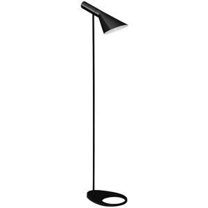 PRIVATEFLOOR Floor Lamp - Flexo Living Room Lamp - Nalan Black Steel, Metal - Black