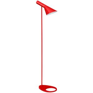 PRIVATEFLOOR Floor Lamp - Flexo Living Room Lamp - Nalan Red Steel, Metal - Red