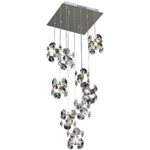 INSPIRED LIGHTING Inspired Clearance - Nico Pendant 9 Light G4 Polished Chrome/Crystal, not led/cfl Compatible