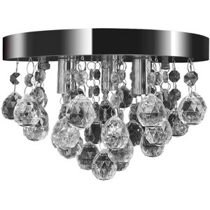 Berkfield Home - Pendant Ceiling Lamp Crystal Design Chandelier Chrome