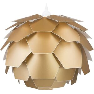 BELIANI Modern Ceiling Pendant Light Gold Geometric Shade Flower Design Small Segre - Gold